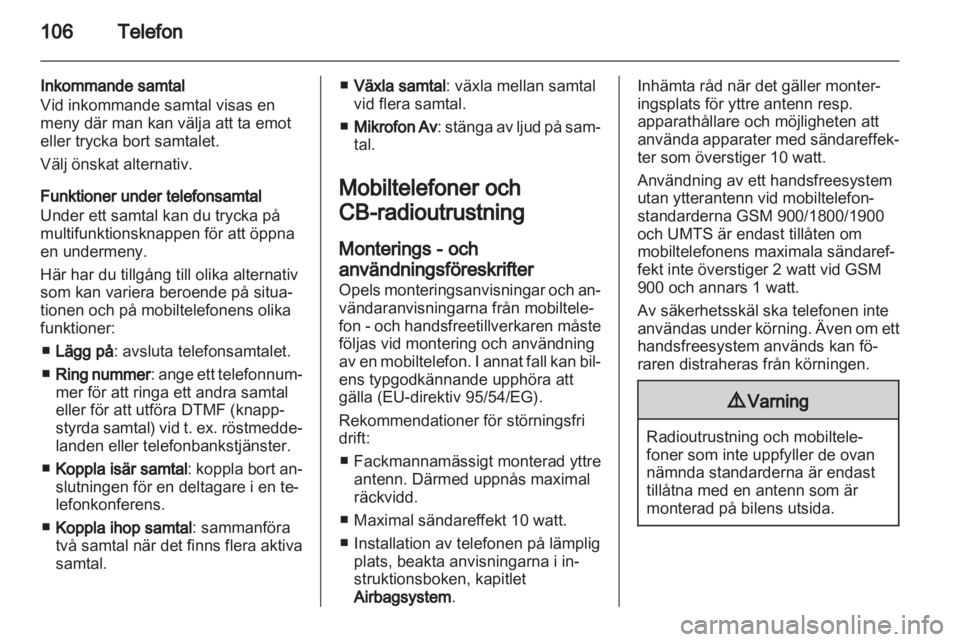 OPEL MERIVA 2011 Handbok för infotainmentsystem OPEL MERIVA 2011 Handbok för infotainmentsystem