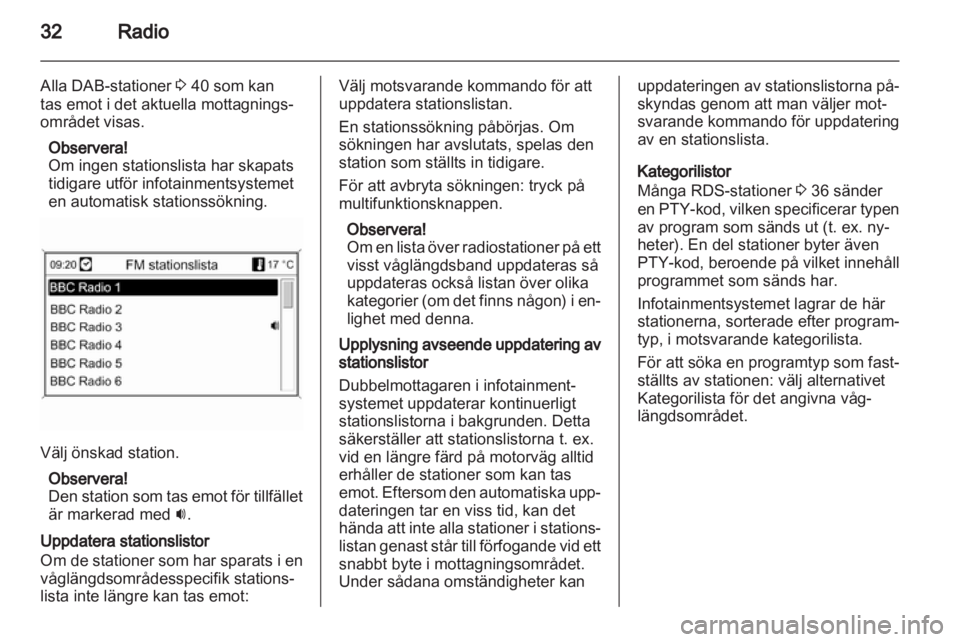 OPEL MERIVA 2011 Handbok för infotainmentsystem OPEL MERIVA 2011 Handbok för infotainmentsystem