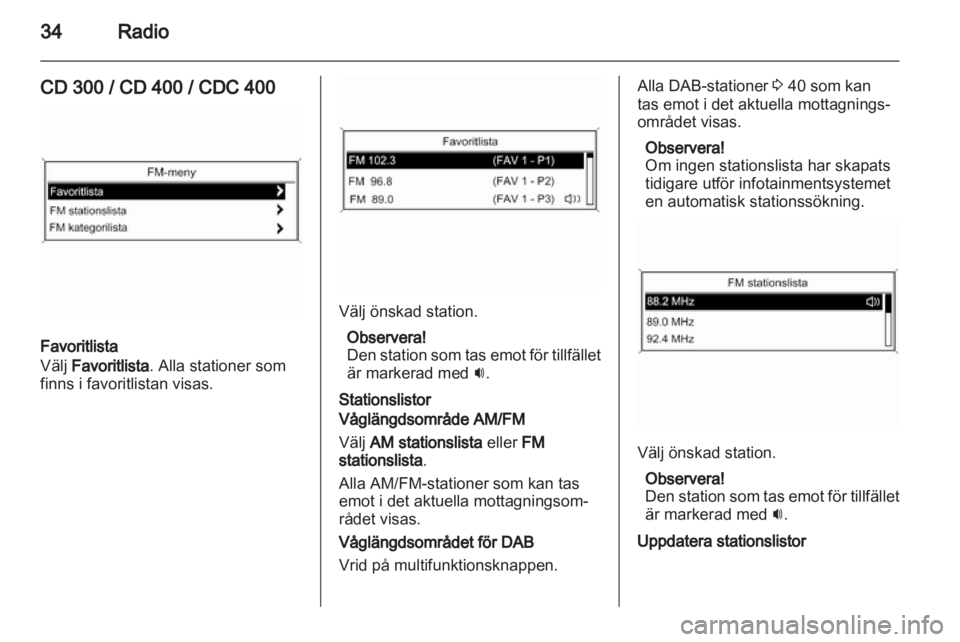 OPEL MERIVA 2011 Handbok för infotainmentsystem OPEL MERIVA 2011 Handbok för infotainmentsystem
