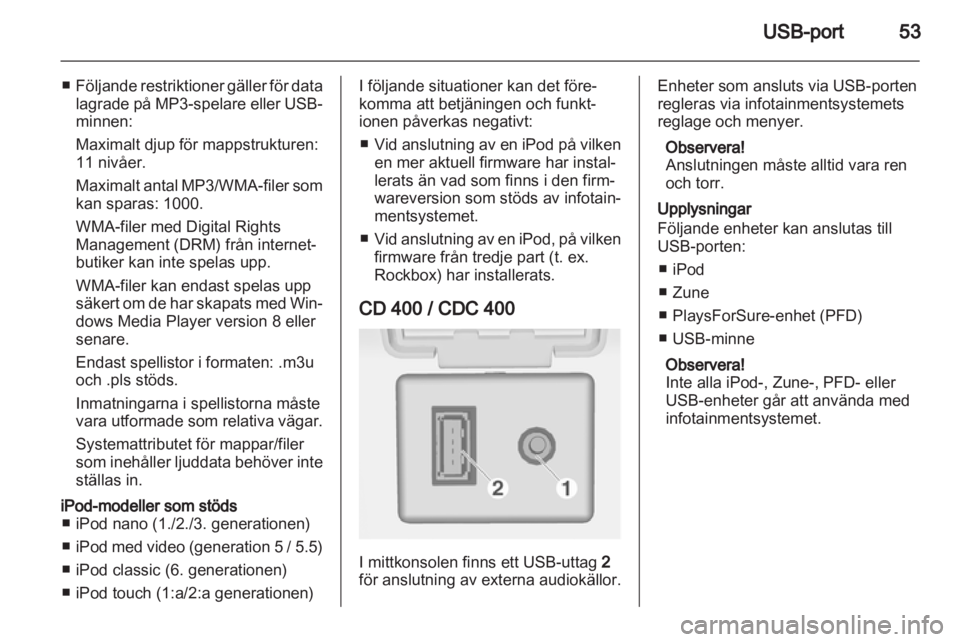 OPEL MERIVA 2011 Handbok för infotainmentsystem OPEL MERIVA 2011 Handbok för infotainmentsystem