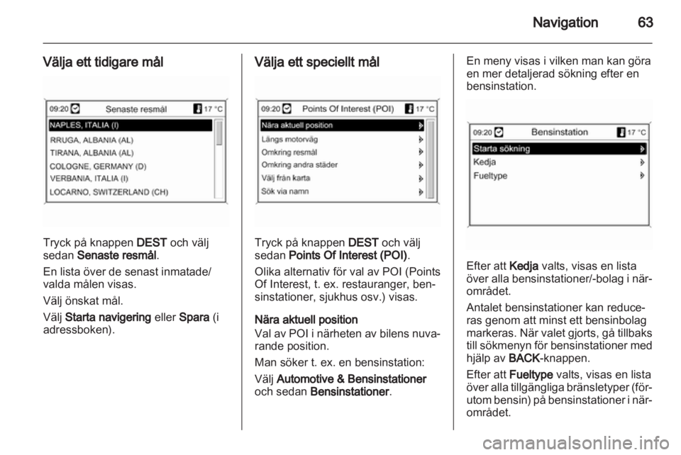 OPEL MERIVA 2011  Handbok för infotainmentsystem 