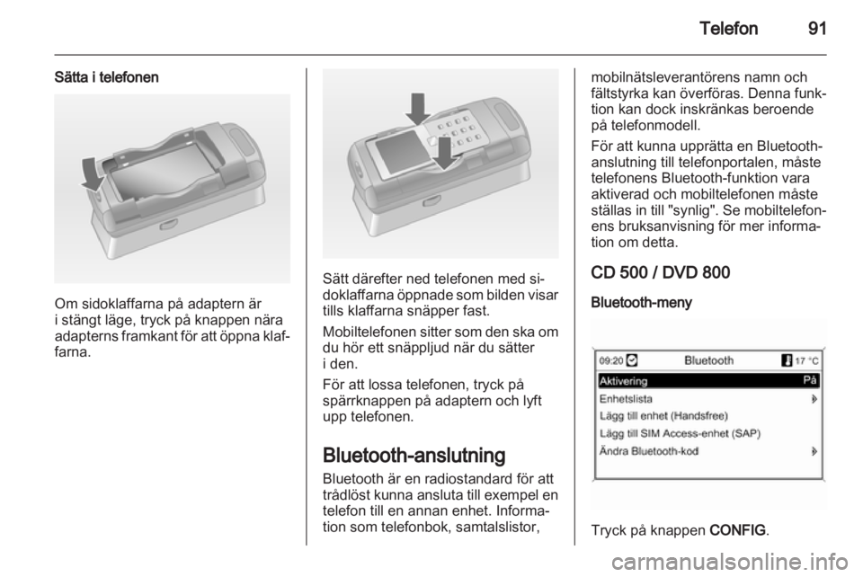 OPEL MERIVA 2011  Handbok för infotainmentsystem 
