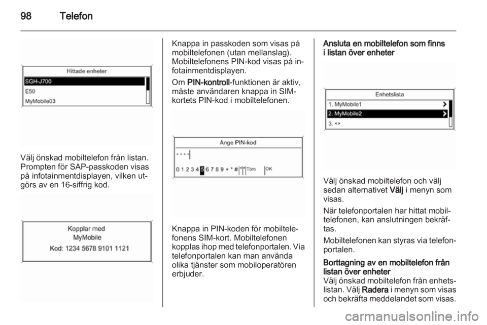 OPEL MERIVA 2011  Handbok för infotainmentsystem 