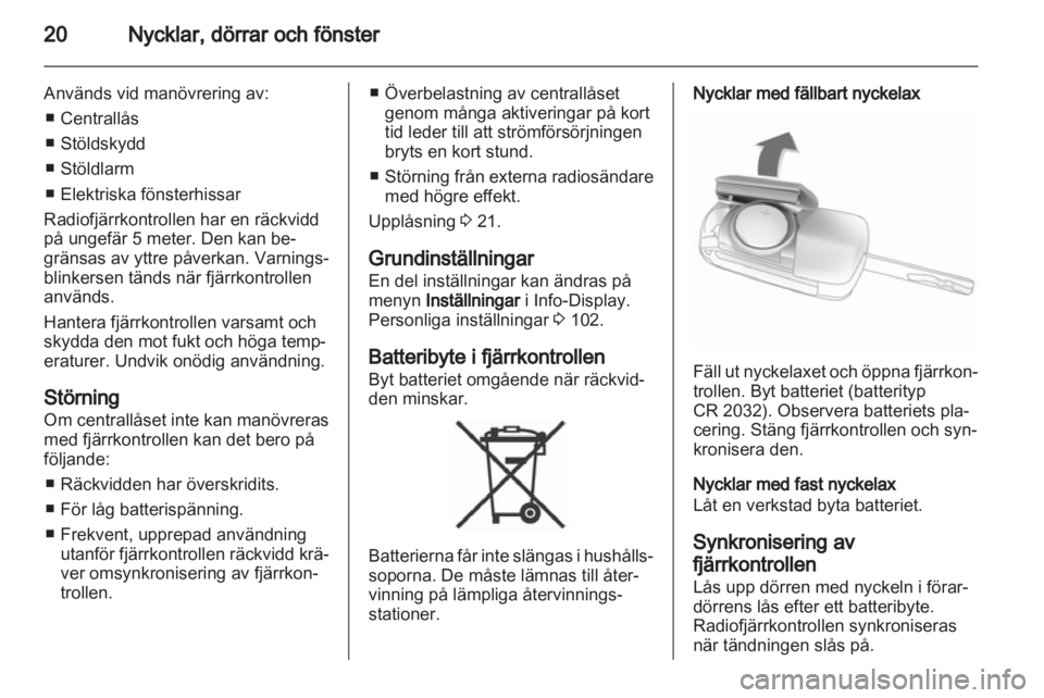 OPEL MERIVA 2011  Instruktionsbok 