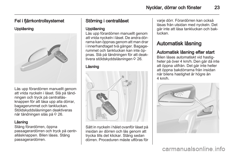 OPEL MERIVA 2011  Instruktionsbok 