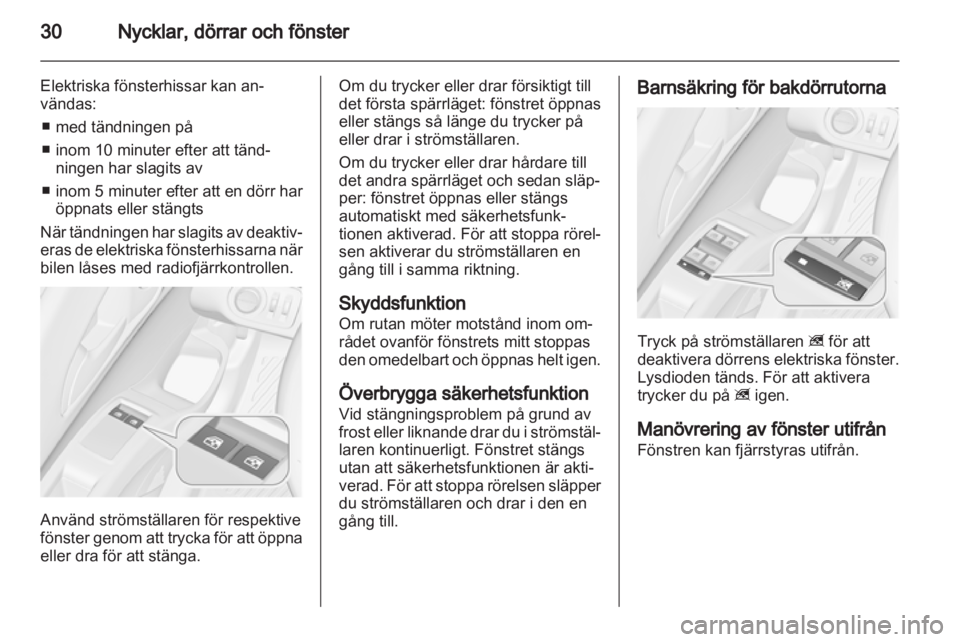 OPEL MERIVA 2011  Instruktionsbok 