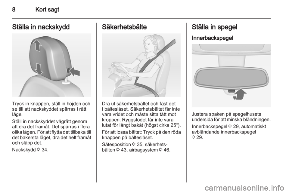 OPEL MERIVA 2011 Instruktionsbok OPEL MERIVA 2011 Instruktionsbok