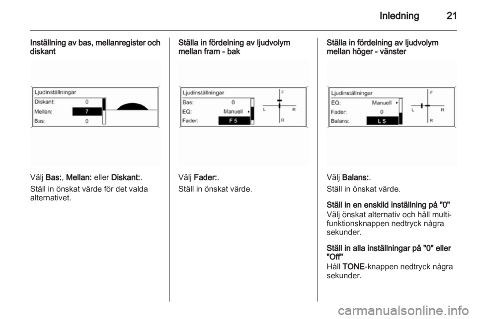 OPEL MERIVA 2011.25  Handbok för infotainmentsystem 