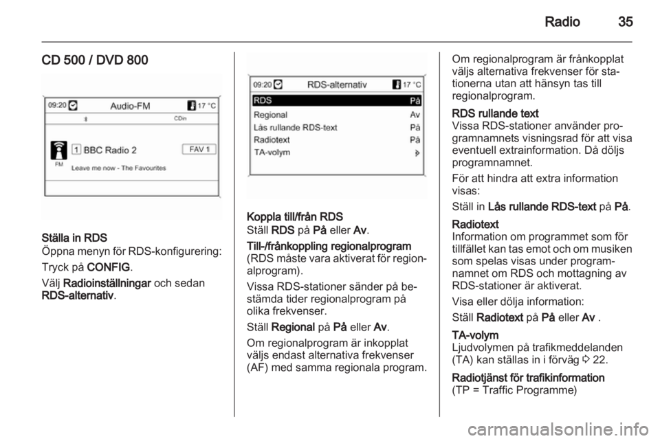 OPEL MERIVA 2011.25  Handbok för infotainmentsystem 