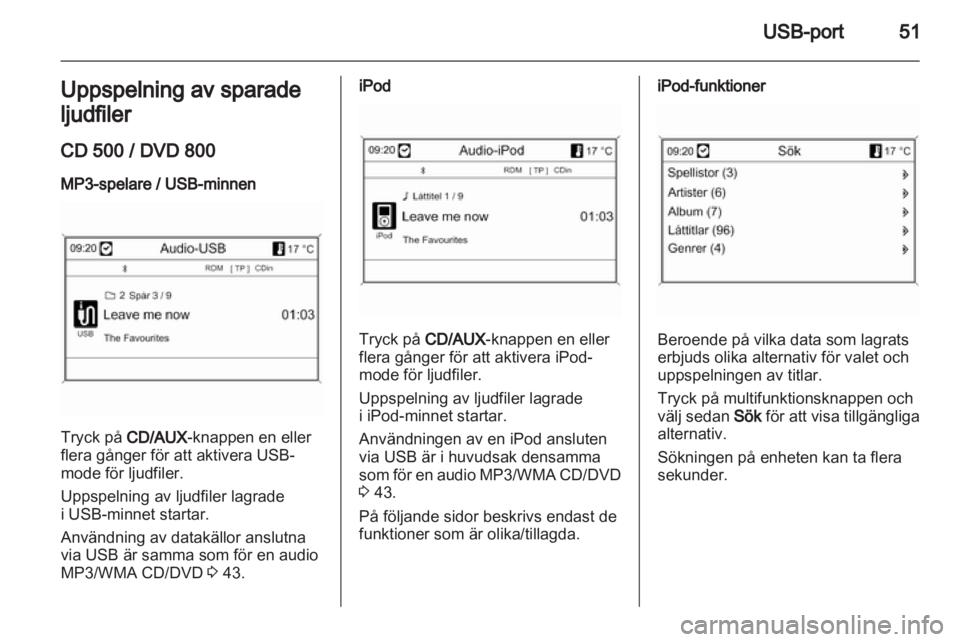OPEL MERIVA 2011.25 Handbok för infotainmentsystem OPEL MERIVA 2011.25 Handbok för infotainmentsystem