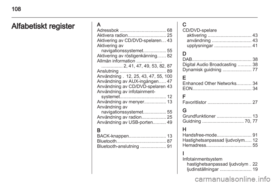 OPEL MERIVA 2011.5 Handbok för infotainmentsystem OPEL MERIVA 2011.5 Handbok för infotainmentsystem