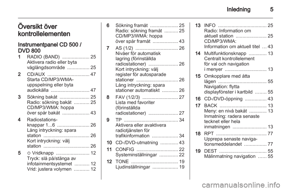 OPEL MERIVA 2011.5  Handbok för infotainmentsystem 