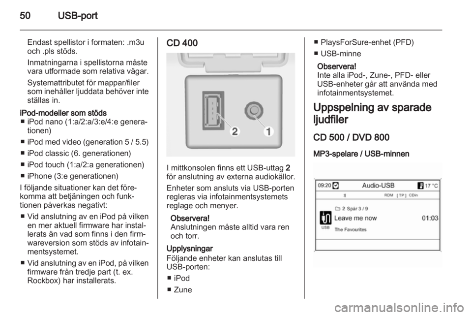 OPEL MERIVA 2011.5 Handbok för infotainmentsystem OPEL MERIVA 2011.5 Handbok för infotainmentsystem