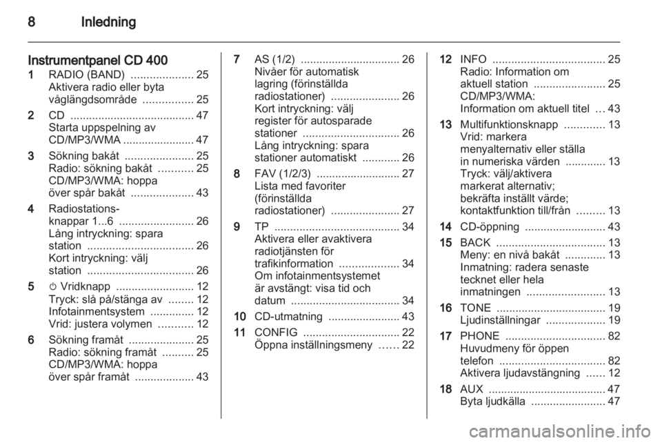 OPEL MERIVA 2011.5 Handbok för infotainmentsystem OPEL MERIVA 2011.5 Handbok för infotainmentsystem