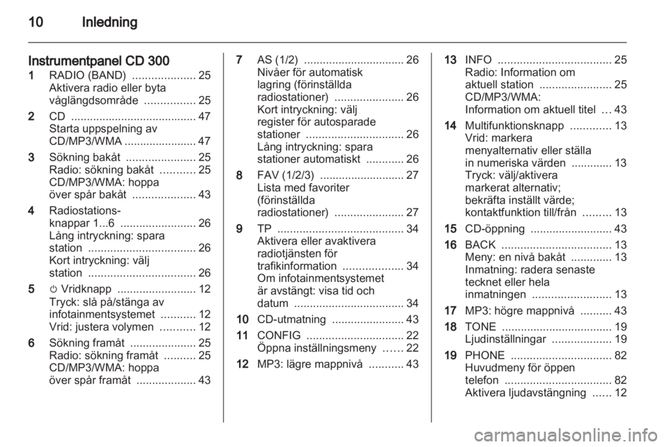 OPEL MERIVA 2011.5  Handbok för infotainmentsystem 