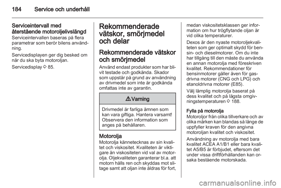OPEL MERIVA 2011.5  Instruktionsbok 