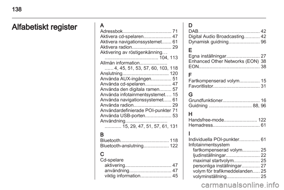 OPEL MERIVA 2012 Handbok för infotainmentsystem OPEL MERIVA 2012 Handbok för infotainmentsystem