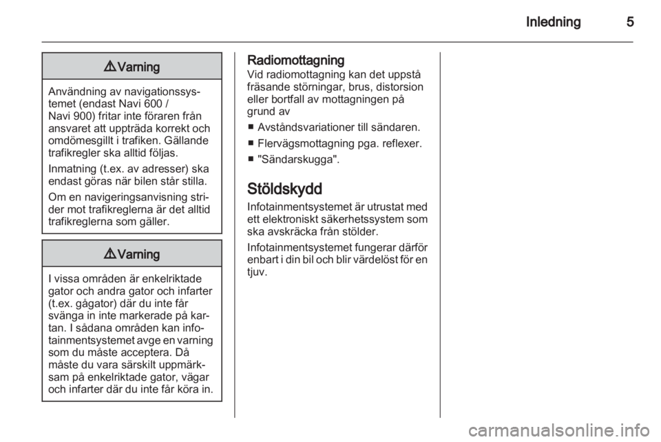 OPEL MERIVA 2012  Handbok för infotainmentsystem 