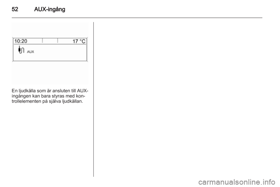 OPEL MERIVA 2012  Handbok för infotainmentsystem 