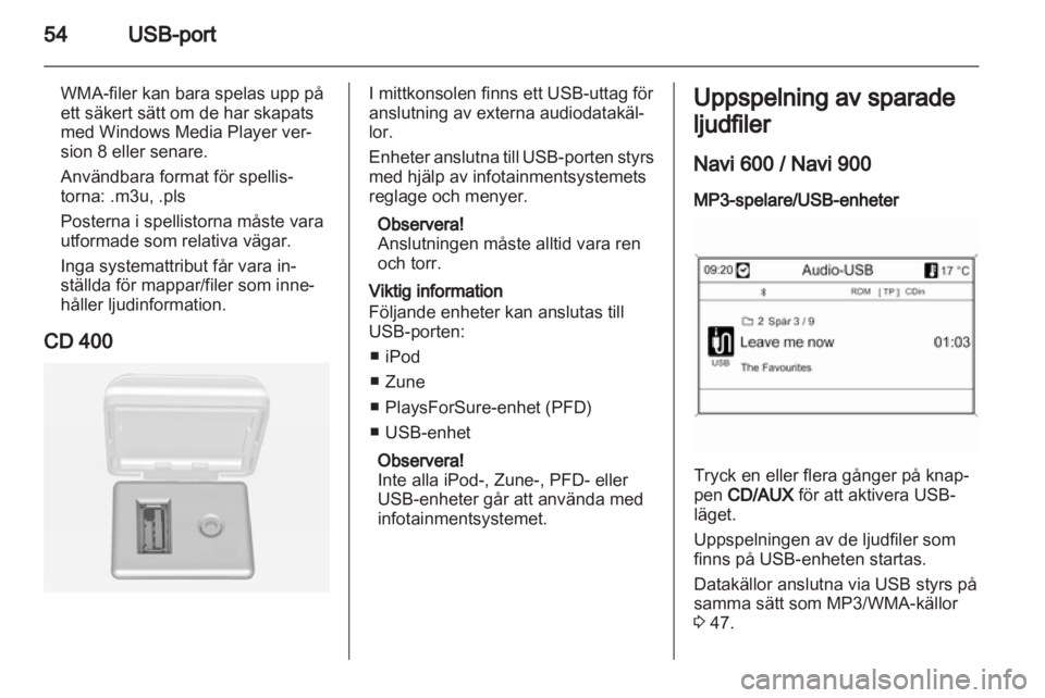 OPEL MERIVA 2012  Handbok för infotainmentsystem 