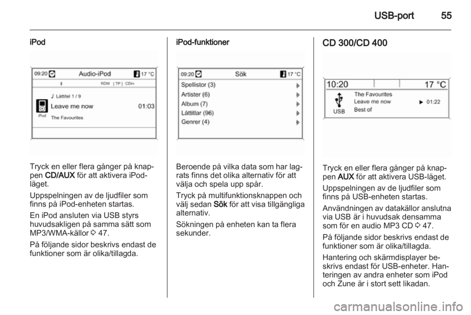 OPEL MERIVA 2012  Handbok för infotainmentsystem 