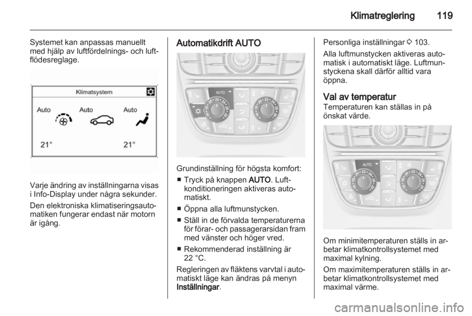OPEL MERIVA 2012  Instruktionsbok 