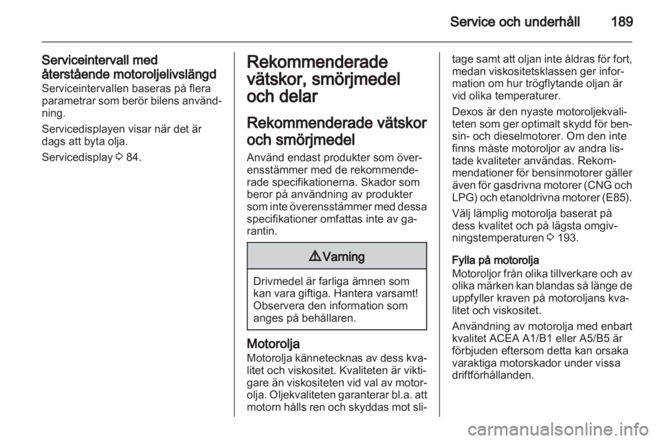 OPEL MERIVA 2012  Instruktionsbok 