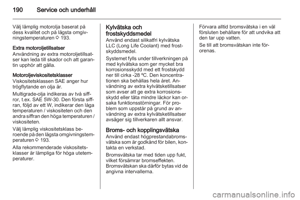 OPEL MERIVA 2012  Instruktionsbok 