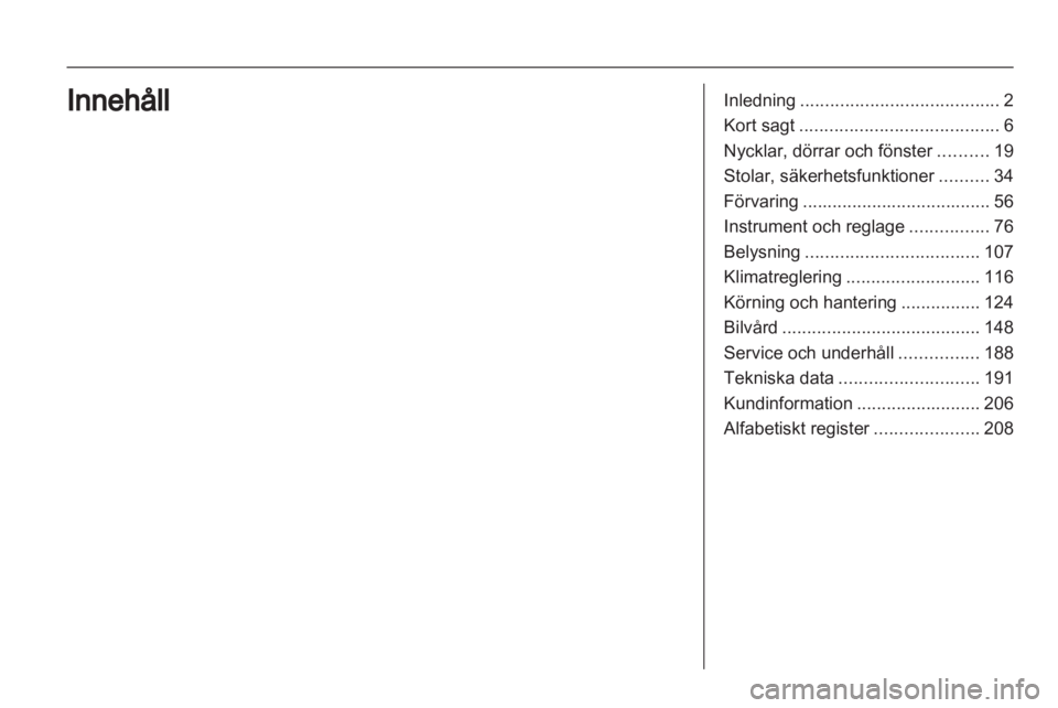 OPEL MERIVA 2012  Instruktionsbok 