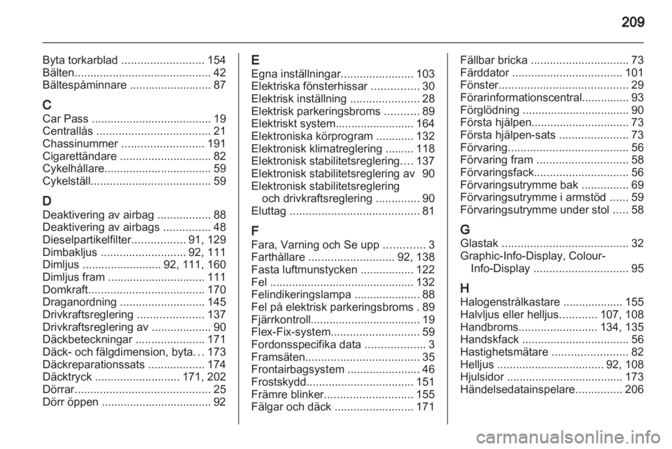 OPEL MERIVA 2012 Instruktionsbok OPEL MERIVA 2012 Instruktionsbok
