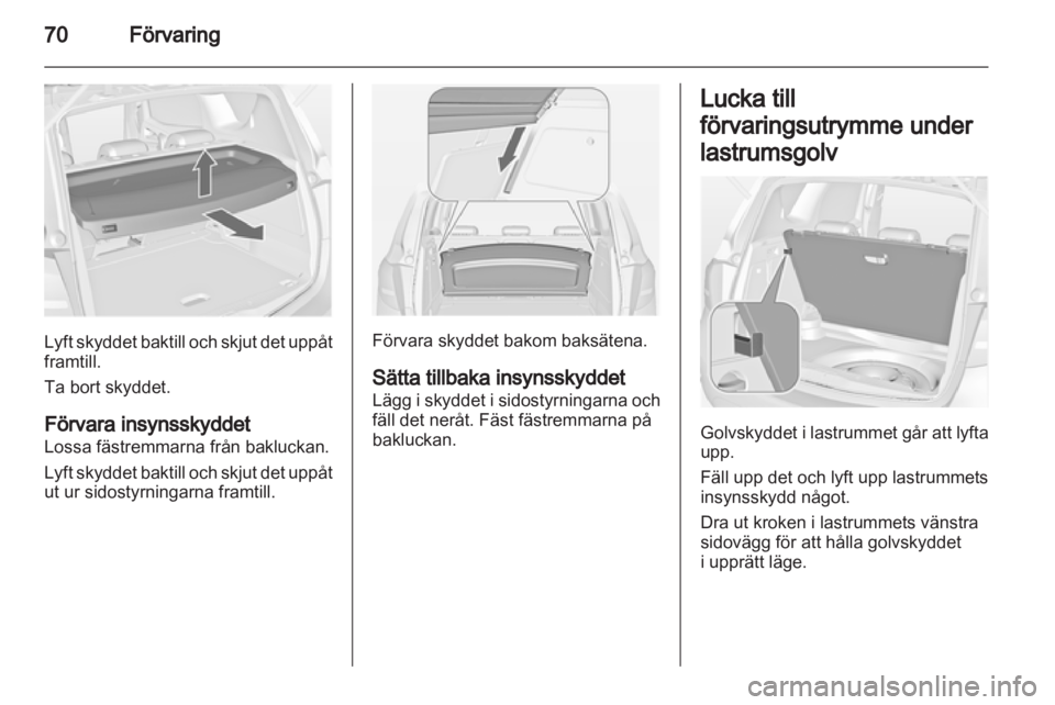 OPEL MERIVA 2012 Instruktionsbok OPEL MERIVA 2012 Instruktionsbok