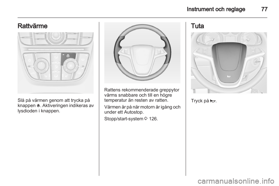 OPEL MERIVA 2012 Instruktionsbok OPEL MERIVA 2012 Instruktionsbok