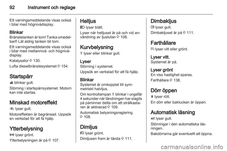 OPEL MERIVA 2012 Instruktionsbok OPEL MERIVA 2012 Instruktionsbok