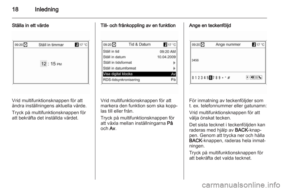 OPEL MERIVA 2012.5  Handbok för infotainmentsystem 