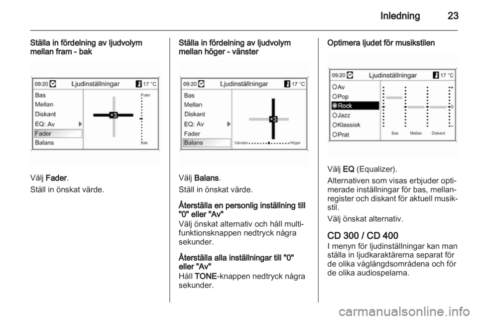 OPEL MERIVA 2012.5  Handbok för infotainmentsystem 