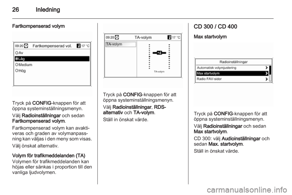 OPEL MERIVA 2012.5  Handbok för infotainmentsystem 