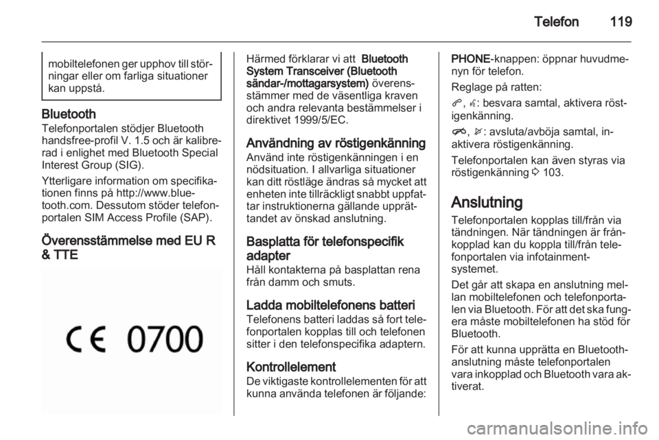 OPEL MERIVA 2013 Handbok för infotainmentsystem OPEL MERIVA 2013 Handbok för infotainmentsystem