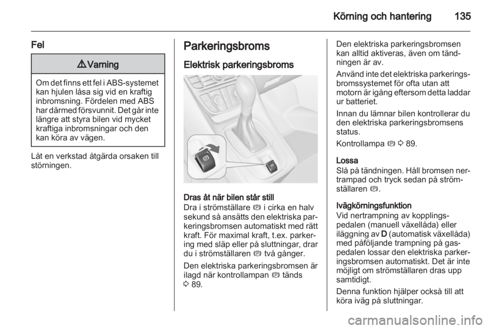 OPEL MERIVA 2013  Instruktionsbok 