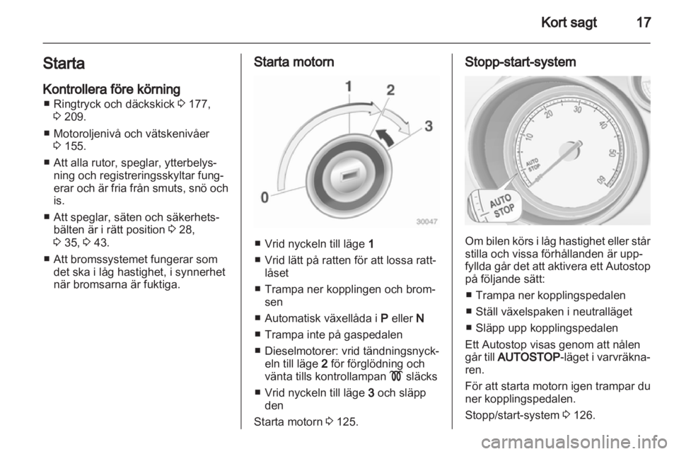 OPEL MERIVA 2013  Instruktionsbok 