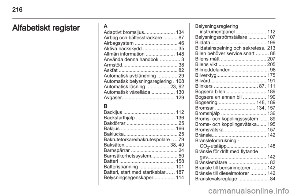 OPEL MERIVA 2013  Instruktionsbok 