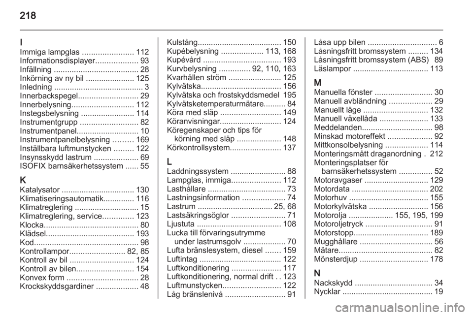 OPEL MERIVA 2013  Instruktionsbok 