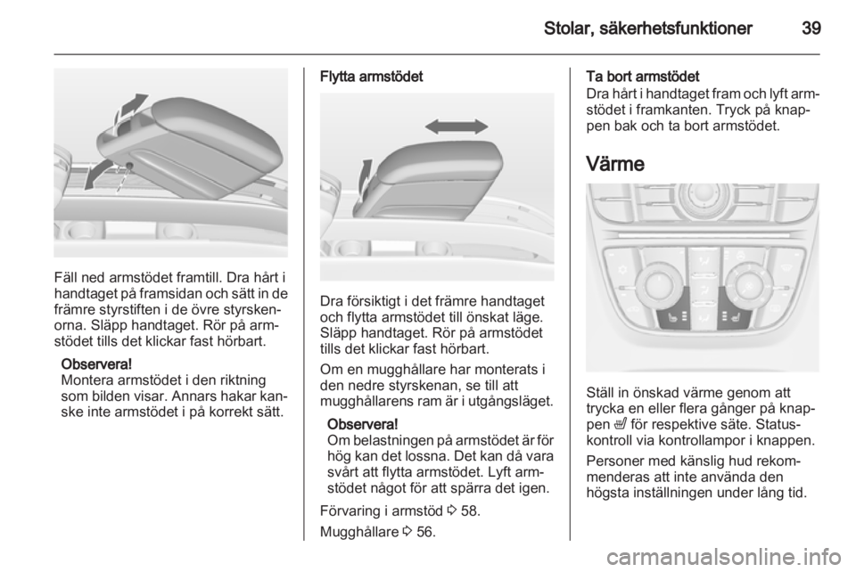 OPEL MERIVA 2013  Instruktionsbok 