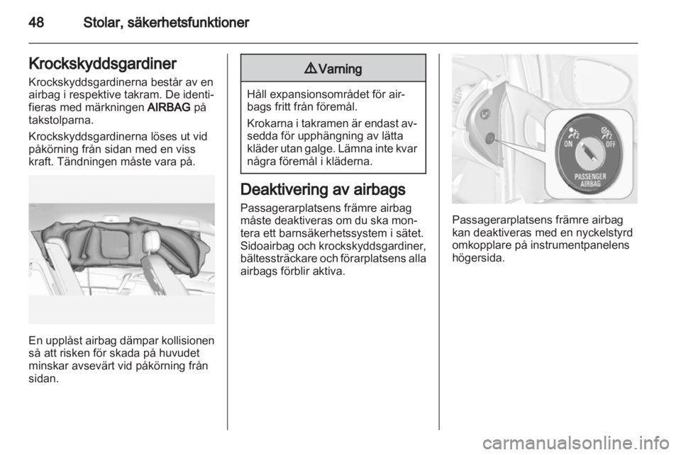 OPEL MERIVA 2013  Instruktionsbok 