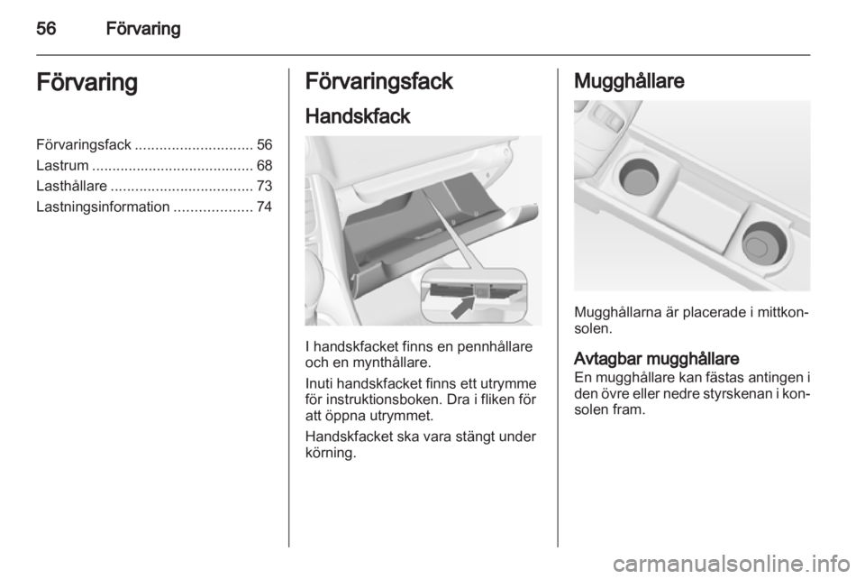 OPEL MERIVA 2013  Instruktionsbok 