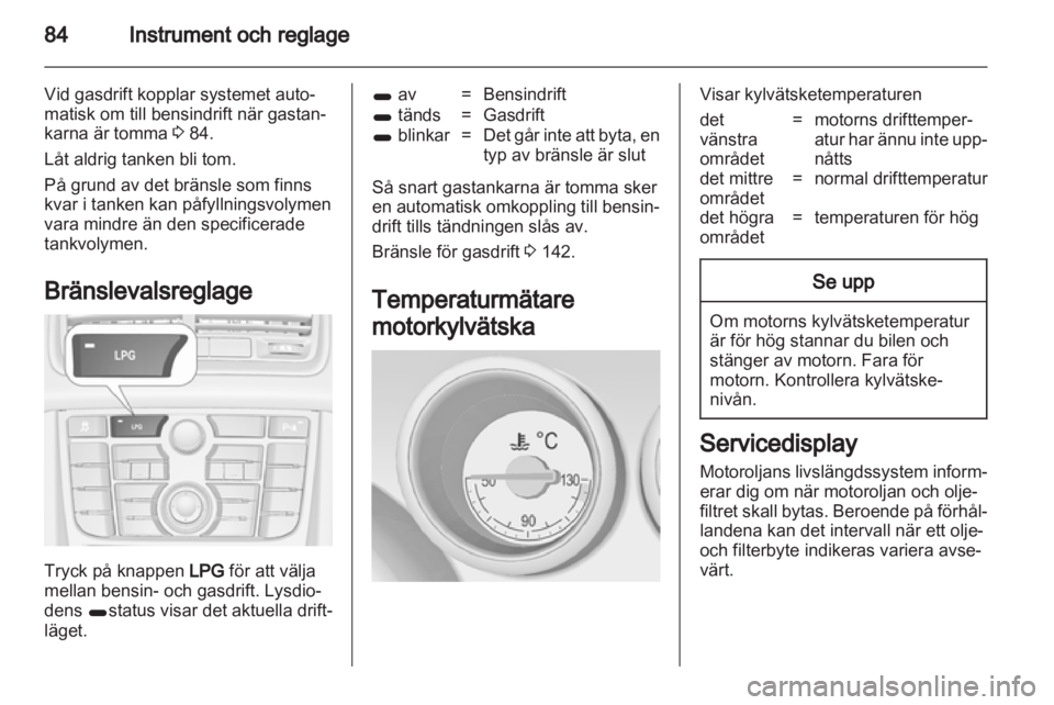 OPEL MERIVA 2013  Instruktionsbok 