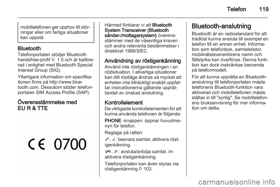 OPEL MERIVA 2013.5  Handbok för infotainmentsystem 