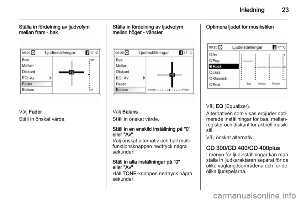 OPEL MERIVA 2013.5  Handbok för infotainmentsystem 