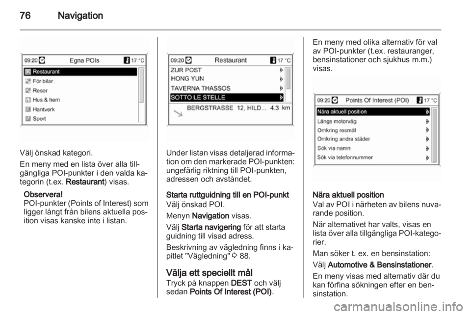 OPEL MERIVA 2013.5  Handbok för infotainmentsystem 