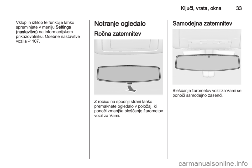 OPEL INSIGNIA 2011.5  Uporabniški priročnik 