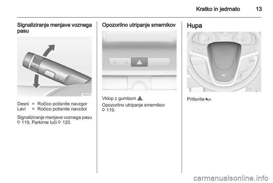 OPEL INSIGNIA 2012.5  Uporabniški priročnik 